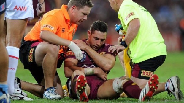 Key selection: If Queensland fullback Billy Slater’s shoulder injury rules him out of Origin II, the Maroons are likely to shift Greg Inglis to the No.1 jersey.