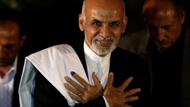 Afghan presidential candidate Ashraf Ghani.