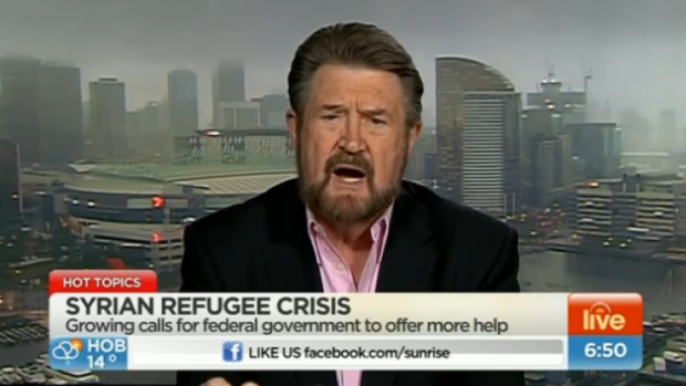 'Angela Merkel deserves the Peace Prize for the fact Germany has stepped up to the plate, which our country has not': Derryn Hinch on Sunrise.