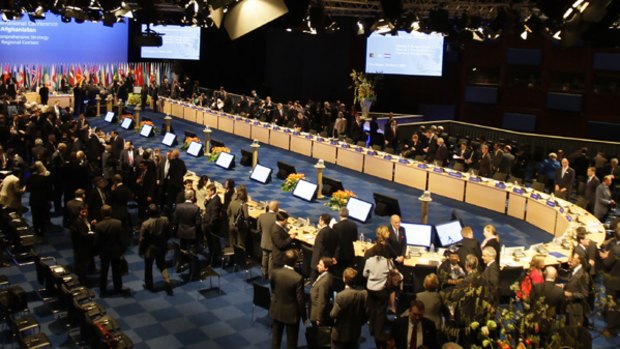The conference at The Hague on Afghanistan where all countries neighbouring the troubled land were present along with the nations that are contributing to the forces fighting the Taliban.