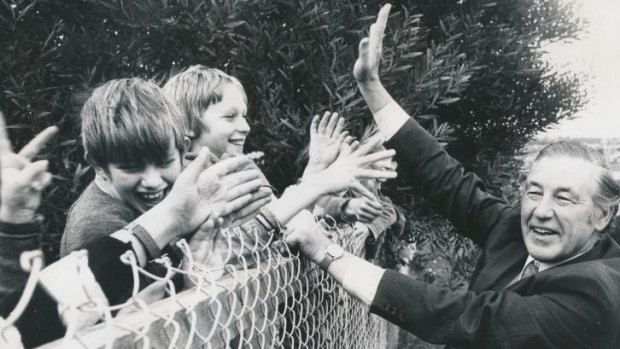 Dick Hamer at Doncaster State School in 1976.