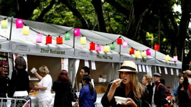 Sydneysiders flocked to the Night Noodle Market in Hyde Park.