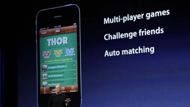 Apple chief executive Steve Jobs introduces Game Center for iPod at Apple's music-themed September media event in San Francisco.