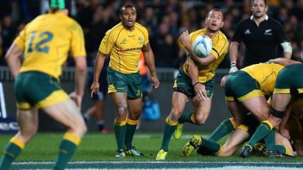 Complex figure: Quade Cooper started the 2012 Test which the Wallabies lost 22-0.