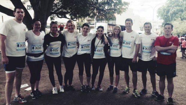 Young guns: JLL came in fifth overall at the Blackmores fun run and second place amongst corporate teams after CBA.