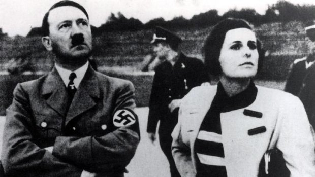 Hitler and his favourite film director Leni Riefenstahl. 