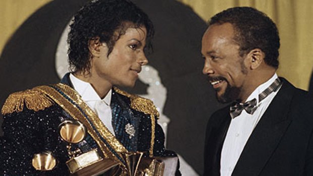 Artist and producer-mentor . . . at the Grammys, 1984.