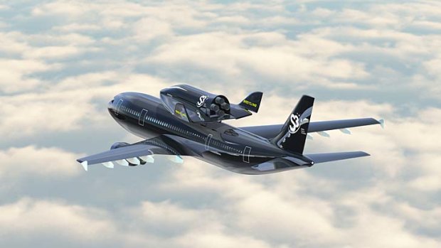 The flights are being designed to be as cheap as possible, with the space shuttle detaching from an Airbus A300 aircraft 10 kilometres above Earth. Six people will then be flown 100km further before returning to Earth.