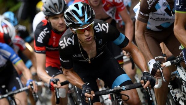 Stepped up: Sky teammate Geraint Thomas has praised Australian Richie Porte's efforts since becoming team leader in the Tour de France.