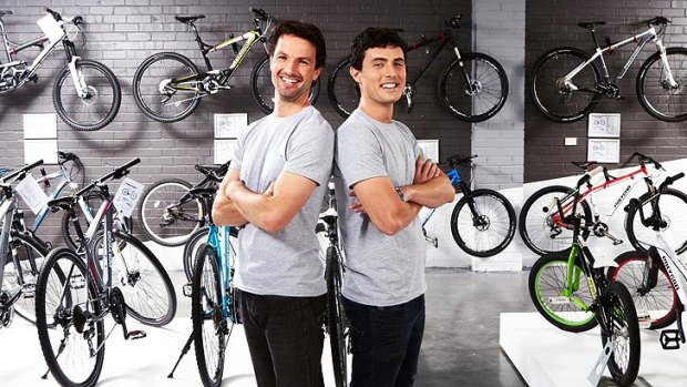 James van Rooyen and Jonathon Allara from Bicycles Online.