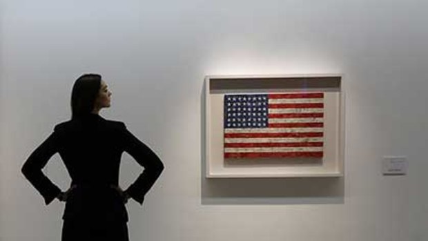 Jasper Johns'  'Flag' ... sold for $32 million.