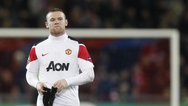 Basel shock ... Manchester United's Wayne Rooney.