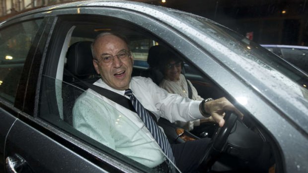 Little changes &#8230; Eddie Obeid, leaving ICAC where his wife, Judy, gave evidence on Friday.
