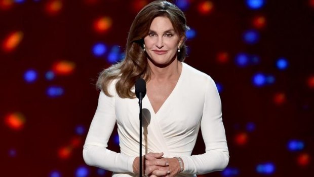 Caitlyn Jenner accepts the Arthur Ashe Courage Award onstage during The 2015 ESPYS in LA.