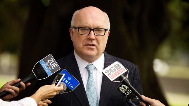 "I don't think that arts companies should reject bona fide sponsorship from commercially sound, prospective partners on political grounds.": George Brandis.