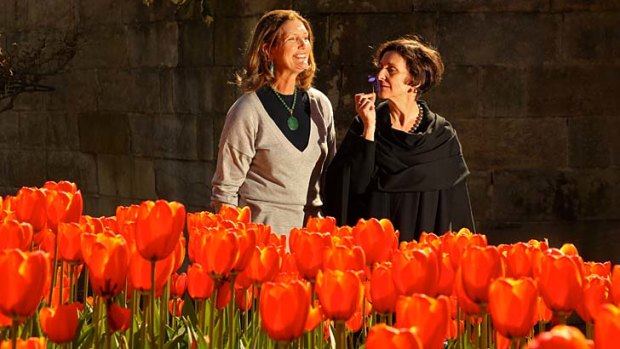 Aroma ardour ... Mary Threlfall, left, and Catherine du Peloux Menage will explain the science of scent at the Botanic Garden.