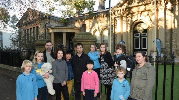 Students and parents at Bourke Street Public School in Sydney were concerned about a possible merger.