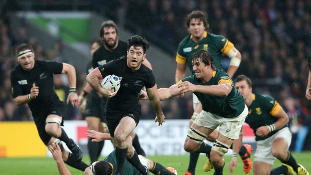 So close: The Springboks just lost out to the All Blacks in the semis of last year's World Cup.