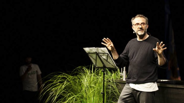 Head of the table ... Italy's Massimo Bottura muses on tradition.
