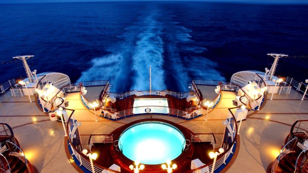 Diamond Princess plies the waters between Sydney and Melbourne in sheer style.