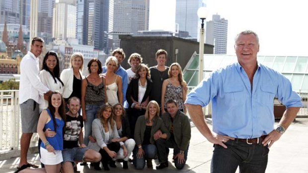 Way back when ... Scott Cam and the eight couples who competed in the first week of <i>The Block</i>.