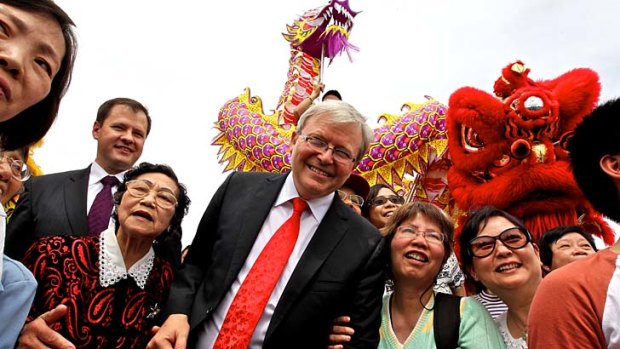 Popular on Sina Weibo: Kevin Rudd.