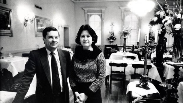 The late Mietta O'Donnell with partner Tony Knox in 1990.