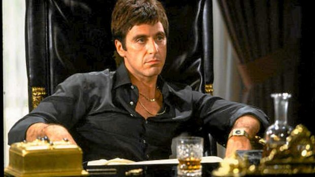 Al Pacino in <i>Scarface</I>. Memorabilia from the film was among $55 million in assets seized from the Mokbel crew.