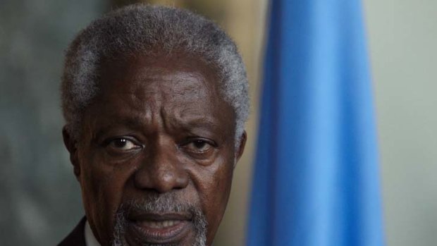 Kofi Annan, UN special envoy.