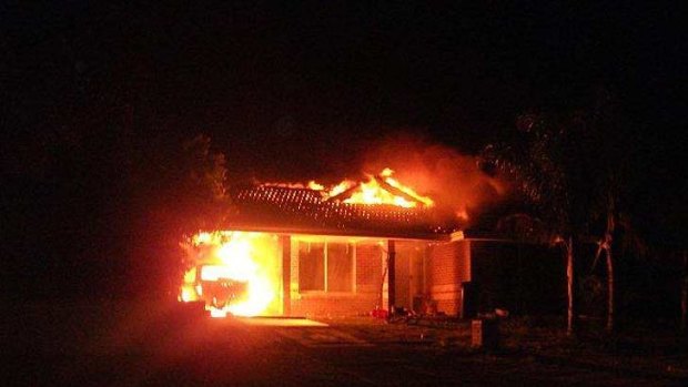 A neighbour captured the blaze of the family hime in Usher. <i>Photo: Christina Jauncey.</i>