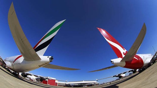 Emirates and Qantas ... began talks on coordinating services on trans-Tasman routes several weeks ago, which are aimed at ensuring the two airlines' planes do not arrive and depart at the same time.