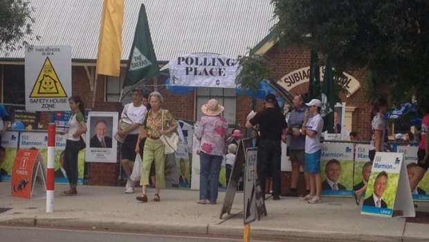 Polling gets underway in Subiaco and at stations throughout WA.