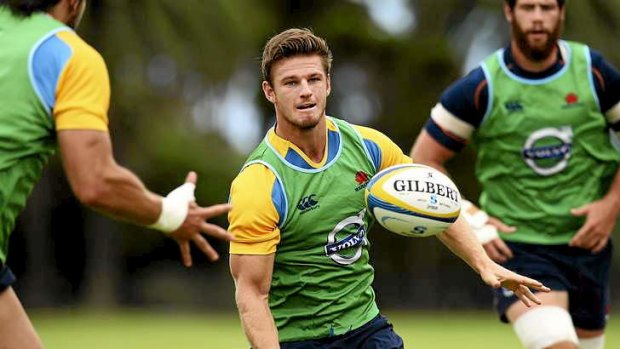 Shift: Rob Horne in action at Waratahs training.