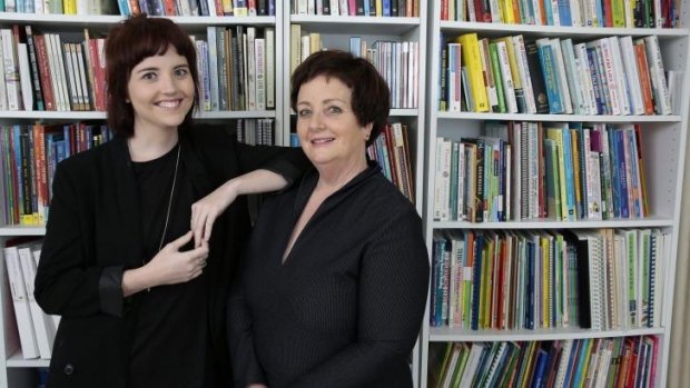 Like mother, like daughter: Narrabundah College dance and media teacher Amelia Ghirardello, left, with her mother Mawson Primary School executive teacher Trish Ghirardello celebrate World Teachers Day. 