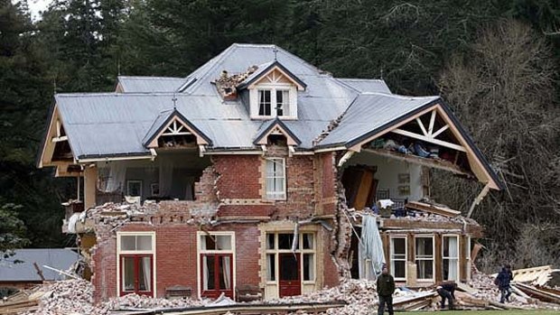 Deans Homestead at Homebush after Saturday's earthquake.