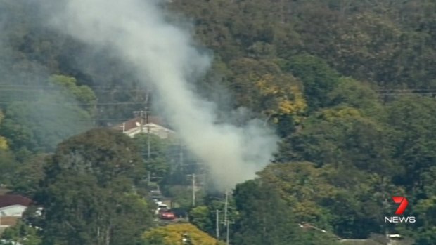 Fire has destroyed a house near Ipswich.