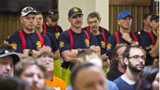 Front-line firefighters have been campaigning in marginal seats.