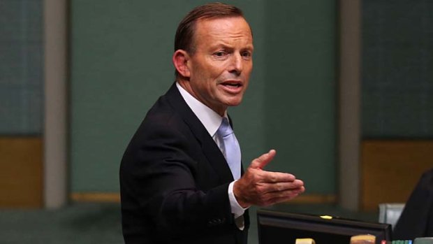 Prime Minister Tony Abbott said it's not the job of government to "rush down the street waving a blank cheque at businesses".