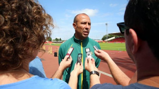 Athletics Australia's head coach Eric Hollingsworth has been stood down but remains in Glasgow.
