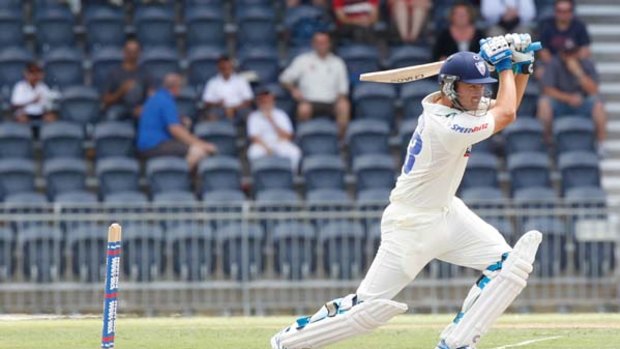 Handy Haury ... Nathan Hauritz made it back-to-back centuries in Shield cricket yesterday.