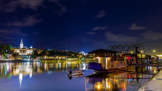 Party ship and restaurant riverside in Belgrade.