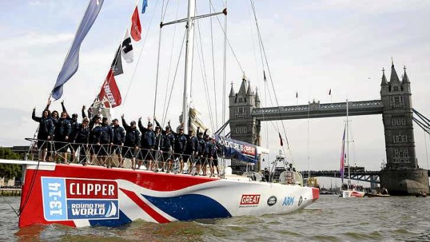 Overseas raiders: Great Britain is part of the Clipper Round the World Race contingent competing in the Sydney to Hobart this year.