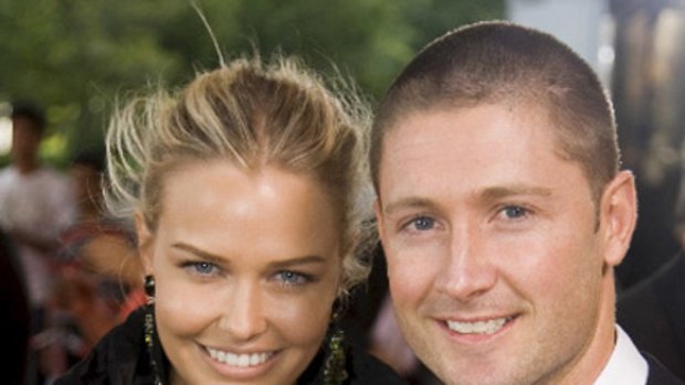 Photo finish ... nude pics scandal undid Lara Bingle and Michael Clarke.