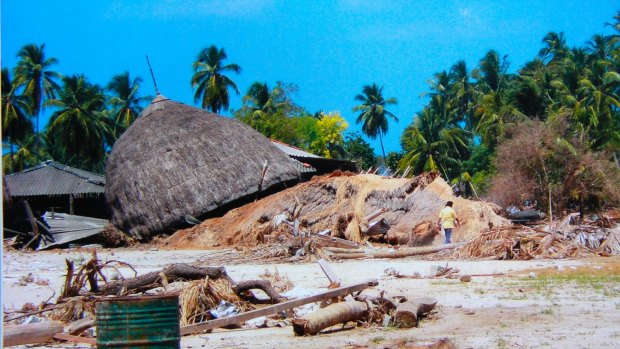 Hit hard by the tsunami: Nancowrie Island, in the Nicobar Islands 