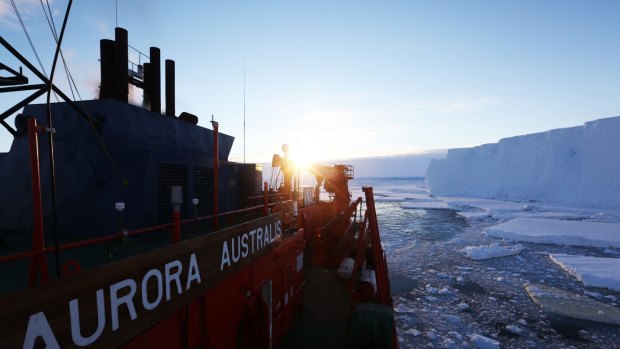 The seriously ill tradesman, was flown by helicopter from Davis Station to the ice breaker Aurora Australis.