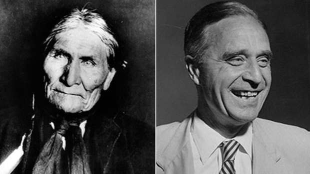 Geronimo, the famed Indian chief, and Prescott S. Bush, the grandfather of George W. Bush.
