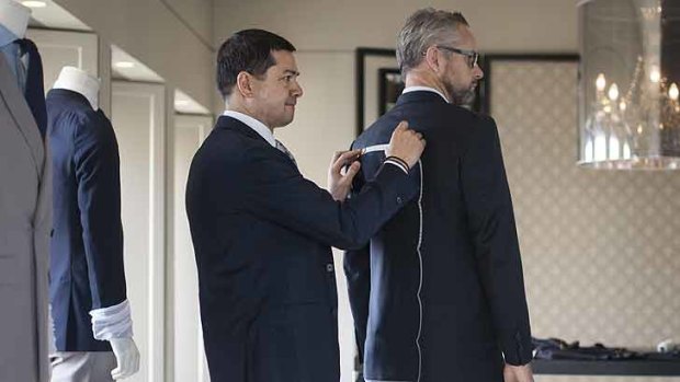Zegna's Nicholas Hooper uses a practised eye to pick and amend imperfections.