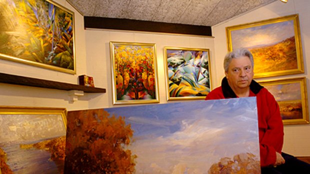 Art dealer Ronald Coles at his gallery in 2004.