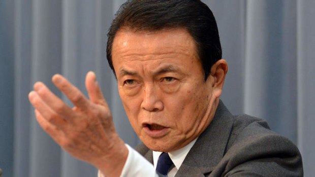 Taro Aso's comments have raised eyebrows.