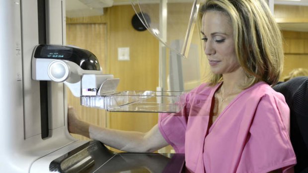 Test shock: Amy Robach discovered she had breast cancer after undergoing an on-air mammogram.